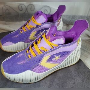 NWT Converse All Star Basketball Prototype CX Mid Purple Yellow Sneakers SZ 9.5